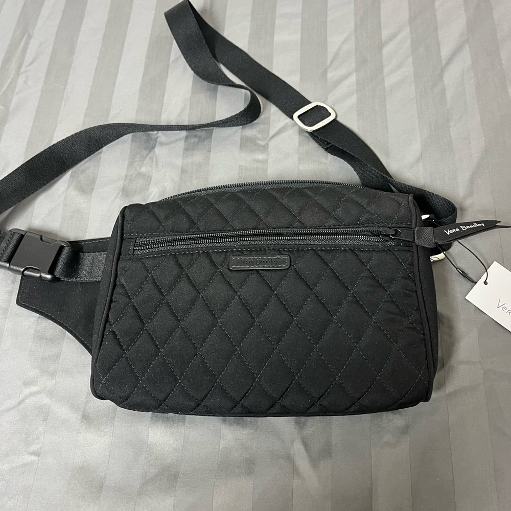 Vera Bradley Black Quilted Crossbody Bag